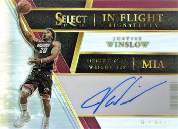 2017-18 Panini Select - In Flight Signatures #IF-JW Justise Winslow Front