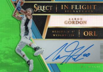 2017-18 Panini Select - In Flight Signatures Neon Green Prizms #IF-AG Aaron Gordon Front