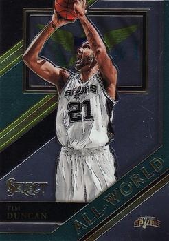 2017-18 Panini Select - All-World #AW-18 Tim Duncan Front