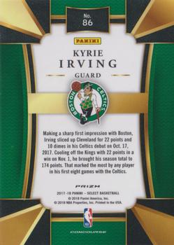 2017-18 Panini Select - Scope Prizms #86 Kyrie Irving Back