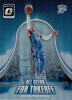 2017-18 Donruss Optic - All Clear for Takeoff Holo #11 Russell Westbrook Front