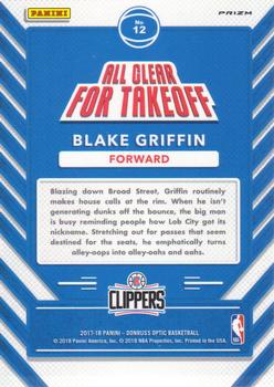2017-18 Donruss Optic - All Clear for Takeoff Holo #12 Blake Griffin Back