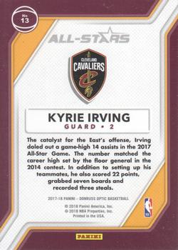 2017-18 Donruss Optic - All Stars #13 Kyrie Irving Back