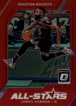 2017-18 Donruss Optic - All Stars Red #2 James Harden Front