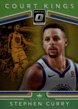 2017-18 Donruss Optic - Court Kings Lime Green #35 Stephen Curry Front