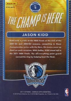 2017-18 Donruss Optic - The Champ is Here Holo #9 Jason Kidd Back