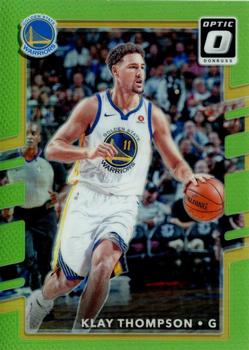2017-18 Donruss Optic - Lime Green #49 Klay Thompson Front