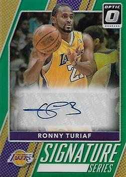 2017-18 Donruss Optic - Signature Series Green #55 Ronny Turiaf Front