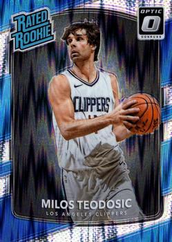 2017-18 Donruss Optic - Rated Rookie Shock #155 Milos Teodosic Front