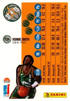 1995-96 Panini LNB (France) #159 Ronnie Smith Back