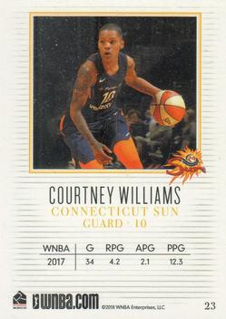 2018 Rittenhouse WNBA #23 Courtney Williams Back