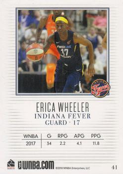 2018 Rittenhouse WNBA #41 Erica Wheeler Back