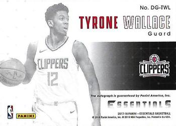 2017-18 Panini Essentials - Destined for Greatness #DG-TWL Tyrone Wallace Back