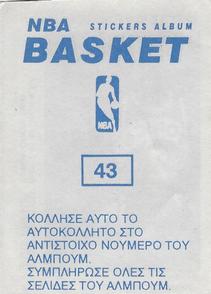 1991-92 Panini Stickers (Greek) #43 Gary Payton Back