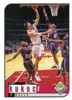 1998-99 UD Choice Preview #18 Toni Kukoc Front