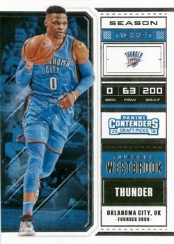 2018 Panini Contenders Draft Picks #47 Russell Westbrook Front