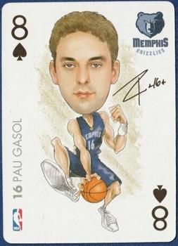 2004-05 All Pro Deal NBA Sports Playing Cards #8♠ Pau Gasol Front