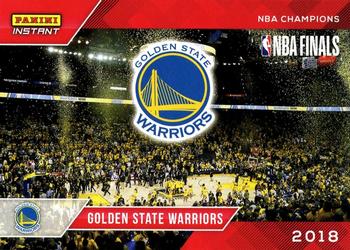 2017-18 Panini Instant Golden State Warriors NBA Champions #1 Golden State Warriors Front