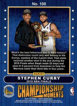 2018-19 Hoops - Road to the Finals #100 Stephen Curry Back