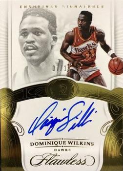 2017-18 Panini Flawless - Enshrined Signatures Gold #ES-DW Dominique Wilkins Front