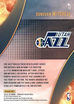 2018-19 Donruss - All Clear for Takeoff #12 Donovan Mitchell Back