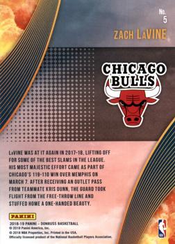 2018-19 Donruss - All Clear for Takeoff Press Proof #5 Zach LaVine Back