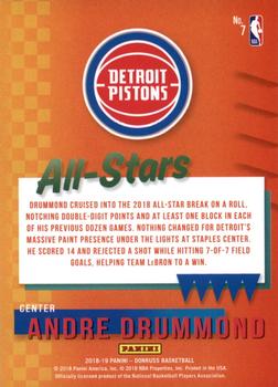 2018-19 Donruss - All-Stars Press Proof #7 Andre Drummond Back