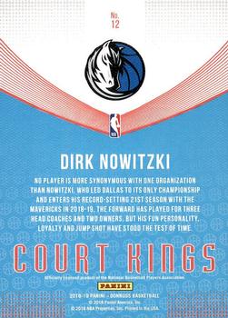 2018-19 Donruss - Court Kings #12 Dirk Nowitzki Back