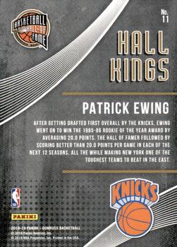 2018-19 Donruss - Hall Kings Press Proof #11 Patrick Ewing Back