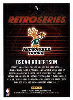 2018-19 Donruss - Retro Series #17 Oscar Robertson Back