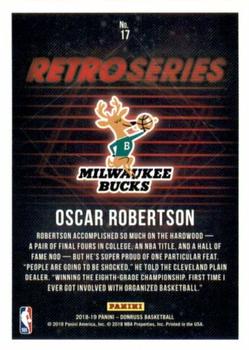 2018-19 Donruss - Retro Series Press Proof #17 Oscar Robertson Back