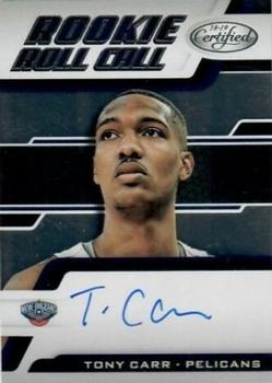 2018-19 Panini Certified - Rookie Roll Call #RRC-TC Tony Carr Front