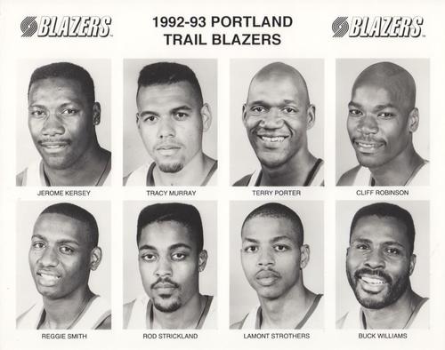1992-93 Portland Trail Blazers #NNO Jerome Kersey / Tracy Murray / Terry Porter / Cliff Robinson / Reggie Smith / Rod Strickland / Lamont Strothers / Buck Williams Front