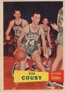 1957-58 Topps #17 Bob Cousy Front