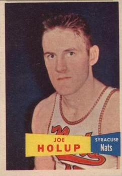 1957-58 Topps #76 Joe Holup Front