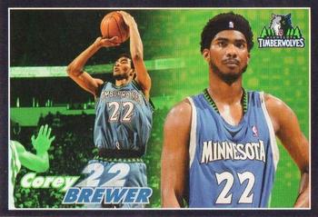 2009-10 Panini NBA Stickers (Brazil/Portuguese) #223 Corey Brewer Front