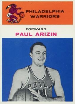 1961-62 Fleer #2 Paul Arizin Front