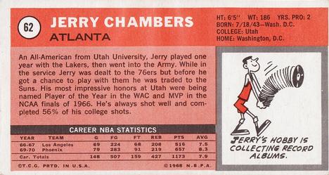 1970-71 Topps #62 Jerry Chambers Back