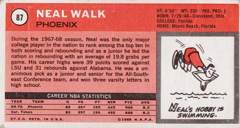 1970-71 Topps #87 Neal Walk Back