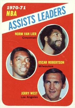 1971-72 Topps #143 Norm Van Lier / Oscar Robertson / Jerry West Front