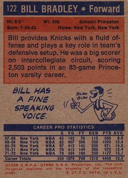 1972-73 Topps #122 Bill Bradley Back