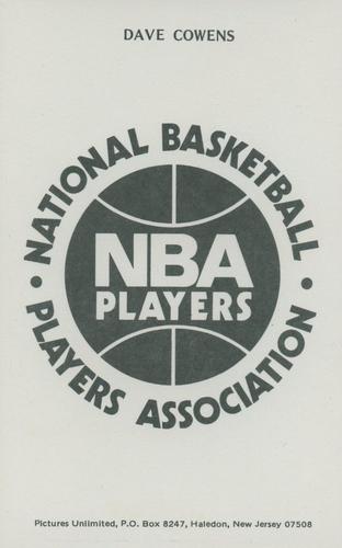 1973-74 NBA Players Association Postcards #NNO Dave Cowens Back