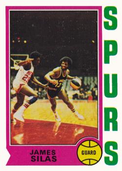 1974-75 Topps #186 James Silas Front