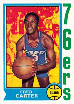 1974-75 Topps #75 Fred Carter Front