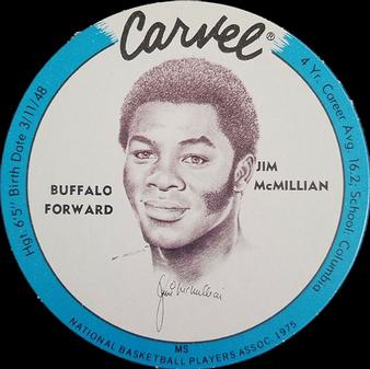 1975 Carvel Discs #NNO Jim McMillian Front