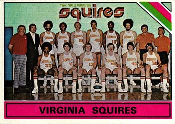 1975-76 Topps #330 Virginia Squires Front