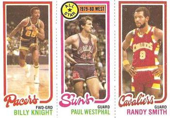 1980-81 Topps #16 / 59 / 120 Billy Knight / Paul Westphal / Randy Smith Front