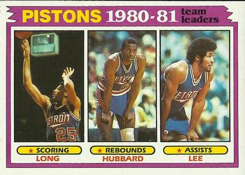 1981-82 Topps #50 John Long / Phil Hubbard / Ron Lee Front
