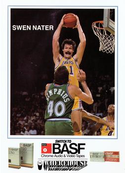 1983-84 BASF Los Angeles Lakers  #8 Swen Nater Front
