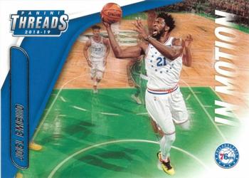 2018-19 Panini Threads - In Motion #9 Joel Embiid Front
